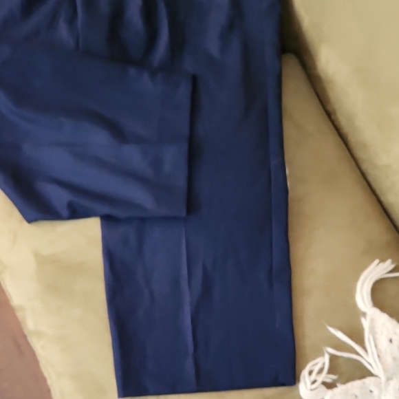 NWT Scotch & Soda Dark Blue Pants with Belt-Size L/32 - Picture 7 of 8